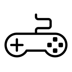 This is the Game Console icon from the gadget icon collection with an Outline style