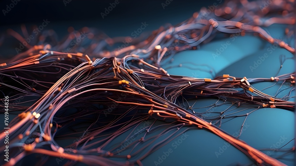 Poster future network of abstract wires connecting to one another