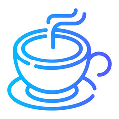 coffee Line Gradient Icon