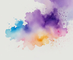 Colorful Watercolor Splash Abstract Art Texture