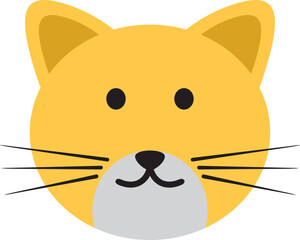 Cat head illustration