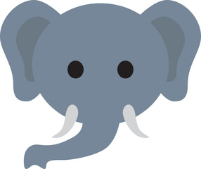 Elephant head illustration