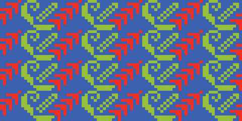Ukrainian folk embroidery seamless pattern. Ukrainian towel with ornament, Rushnyk called, in vector. 
