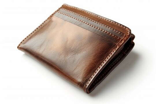 Wallet photo on white isolated background