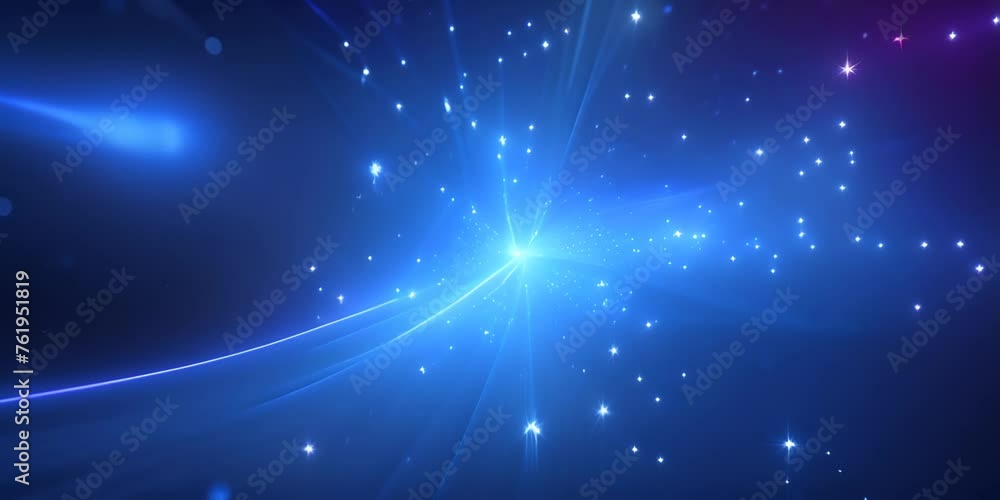 Poster abstract blue light rays background with glow effect technology hi tech concept design