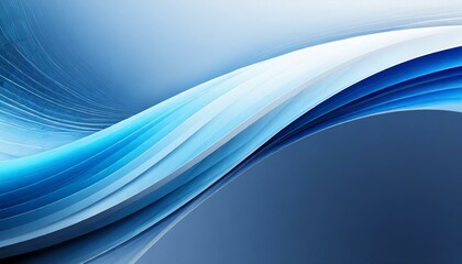 Blue curved abstract background