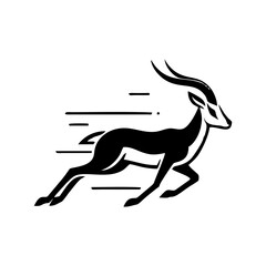 Springbok logo vector. springbok vector illustration. springbok wild animal