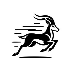 Springbok logo vector. springbok vector illustration. springbok wild animal