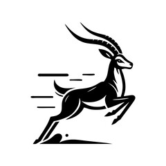 Springbok logo vector. springbok vector illustration. springbok wild animal