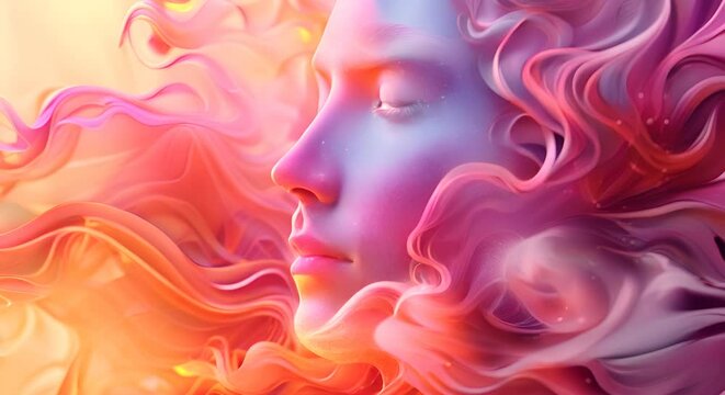 Generative Art for an AI research company, showcasing AI creativity