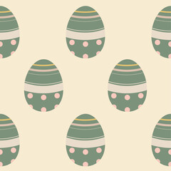 Easter eggs seamless pattern, Easter symbol, decorative vector elements, Easter eggs simple pattern