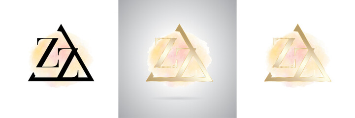 ZZ Letter Initial Brand Logo Design