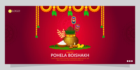 Fototapeta na wymiar Pohela Boishakh, also known as Bengali New Year, is a colorful celebration observed in Bangladesh and the Indian state of West Bengal.