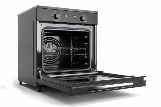 Oven photo on white isolated background