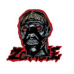zombie head image for sticker.