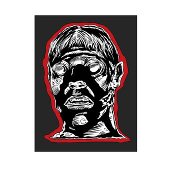 zombie head image for sticker.