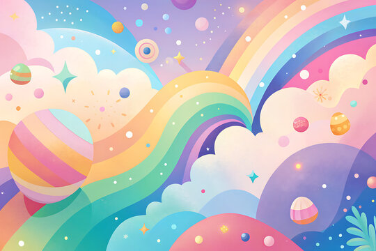 Fun colorful pastel color background 6