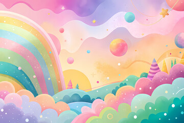 Fototapeta na wymiar Fun colorful pastel color background 7