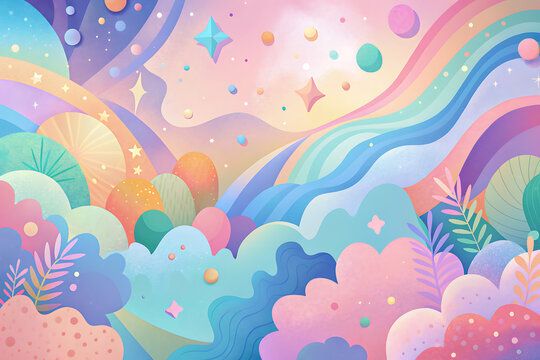 Fun colorful pastel color background 10
