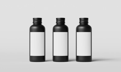 검정 병 목업 Black Bottle Mock up