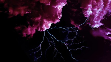 lightning in the night
