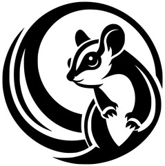 Silhouette of a sugar glider