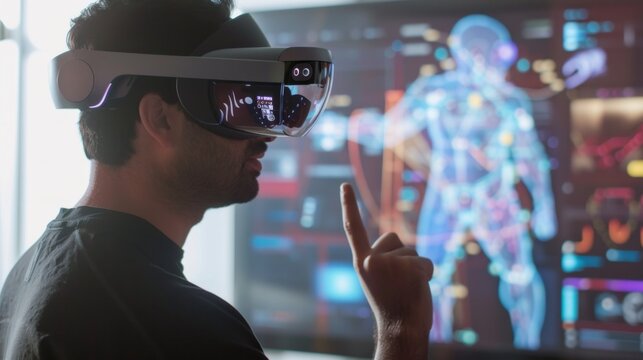 homepage image for a company that provides augmented reality and virtual reality solutions, AI Generative