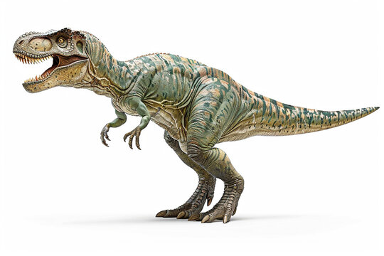 t rex dinosaur 3d render on a white background