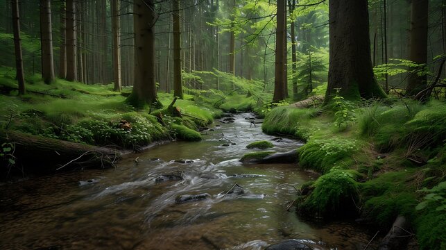 Stream  in  the  forest