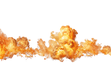 Flaming explotion