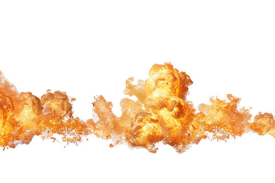 Flaming explotion