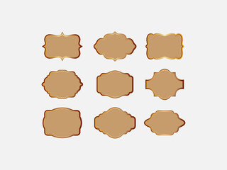 islamic designs and shapes vector