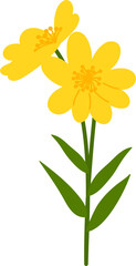yellow flower clipart