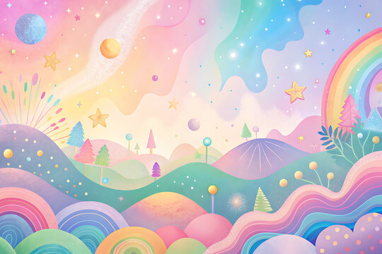 Fun colorful pastel color background 16