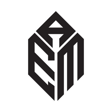 aem letter logo design. aem creative initials letter logo concept. aem letter design.
