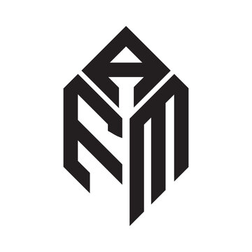 afm letter logo design. afm creative initials letter logo concept. afm letter design.
