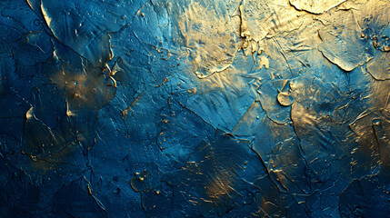 Abstract blue gold background, abstract blue texture with gold splash, blue luxury background...