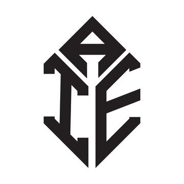 aie letter logo design. aie creative initials letter logo concept. aie letter design.
