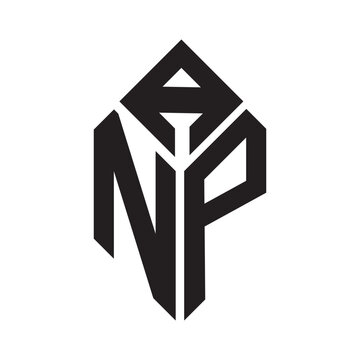ANP letter logo design. ANP creative initials letter logo concept. ANP letter design.
