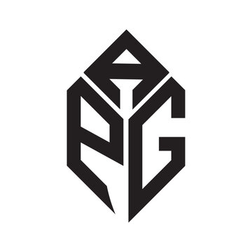 APG letter logo design. APG creative initials letter logo concept. APG letter design.
