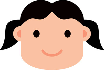 Girl face illustration