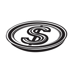 Fototapeta na wymiar Modern Dollar Logo vector. Money symbol isolated on white background Stock Vector