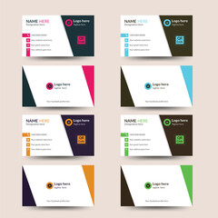 Modern business card design template, double sided creative business card design. Double sided business card, corporate business card design, horizontal layout, name card and visiting card design.
