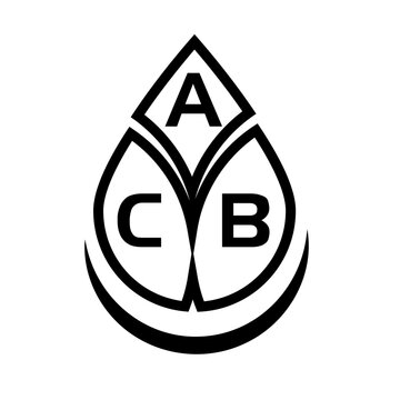  ACB creative circle letter logo concept. ACB letter design.