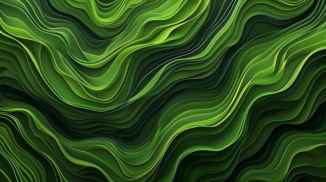 Organic  wavy  green  wallpaper  background