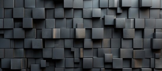 Block-style 3D background decoration