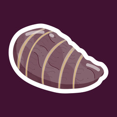 Flat Vegetables Stickers