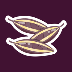 Fresh Vegetables Flat Stickers 
