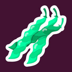  Stickers Depicting Organic Food 