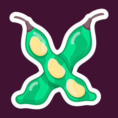  Stickers Depicting Organic Food 